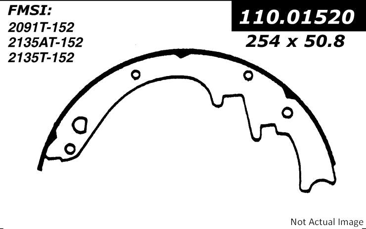 Stoptech Centric Premium Brake Shoes - Rear 111.01520