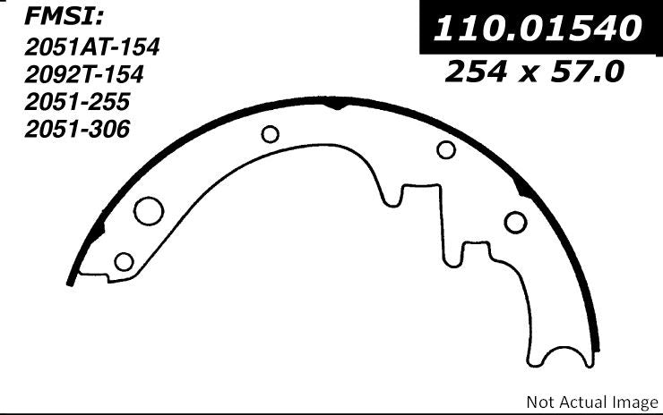 Stoptech Centric Premium Brake Shoes - Front 111.01540