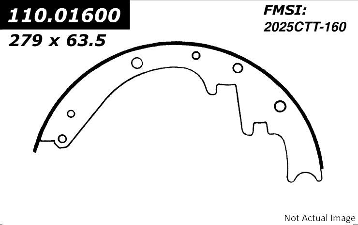 Stoptech Centric Premium Brake Shoes - Front/Rear 111.01600