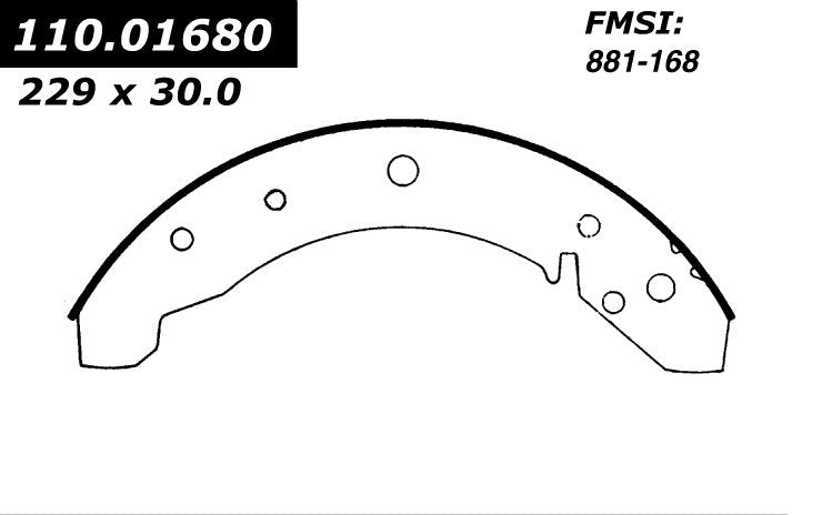 centric parts premium brake shoes  frsport 111.01680