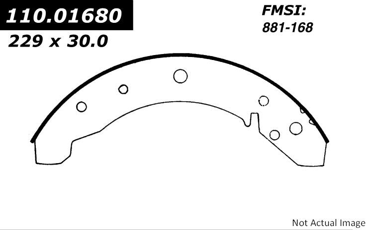 Stoptech Centric 58-64 Volkswagen Beetle / Karmann Ghia Premium Rear Drum Brake Shoes 111.01680