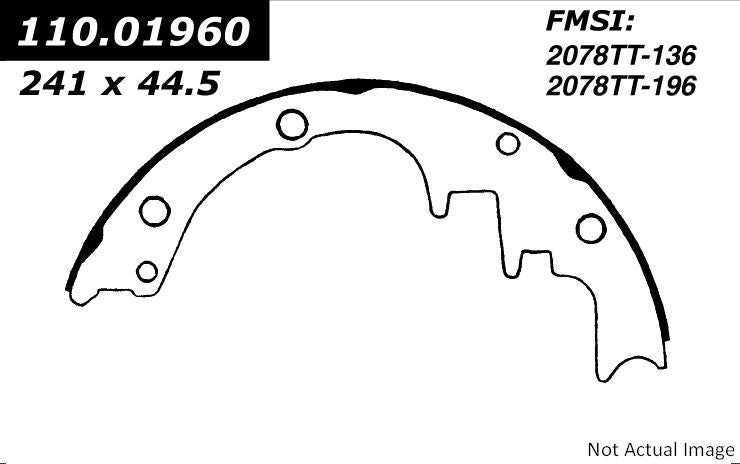 Stoptech Centric Premium Brake Shoes - Rear 111.01960