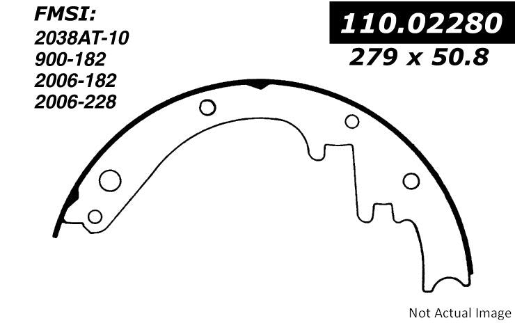 Stoptech Centric Premium Brake Shoes - Front/Rear 111.02280