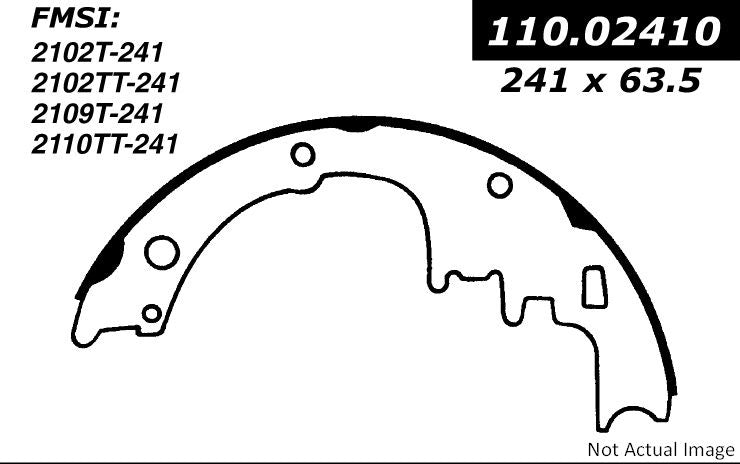 Stoptech Centric Premium Brake Shoes - Front 111.02410