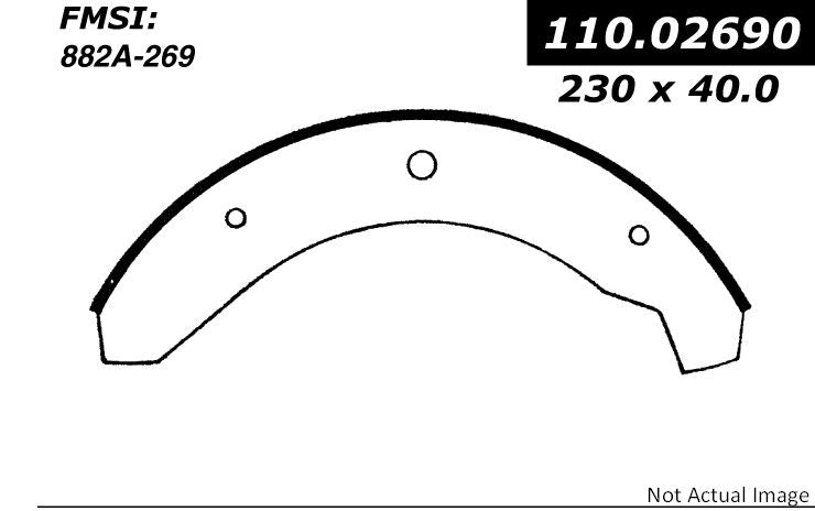 Stoptech Centric Premium Brake Shoes - Front 111.02690