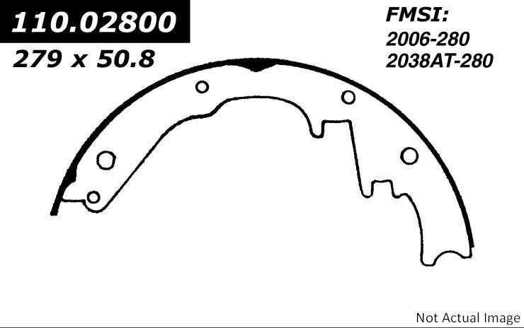 Stoptech Centric 69-75 Chevy Blazer Premium Rear Drum Brake Shoes 111.02800