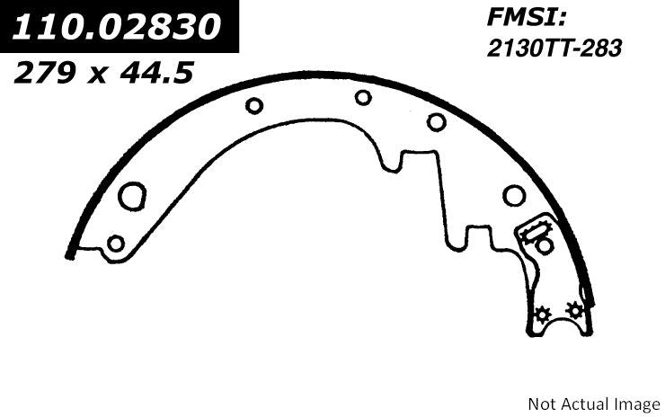 Centric Parts Premium Brake Shoes  top view frsport 111.02830