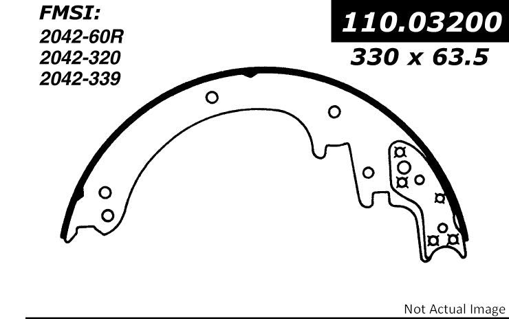 Stoptech Centric Premium Brake Shoes - Rear 111.03200