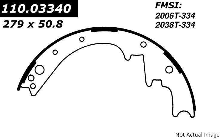 Stoptech Centric Premium Brake Shoes - Rear 111.03340