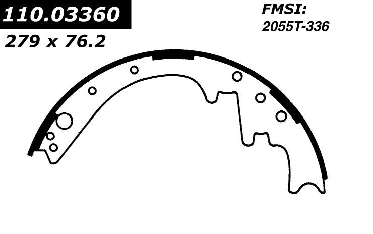 centric parts premium brake shoes  frsport 111.03360