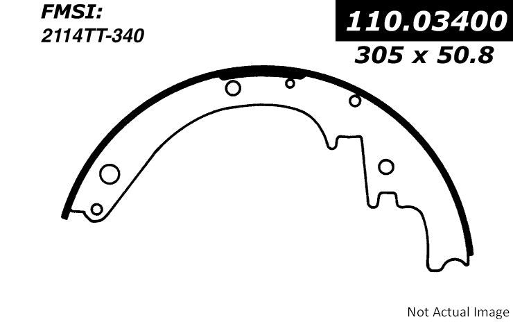 Stoptech Centric Premium Brake Shoes - Rear 111.03400