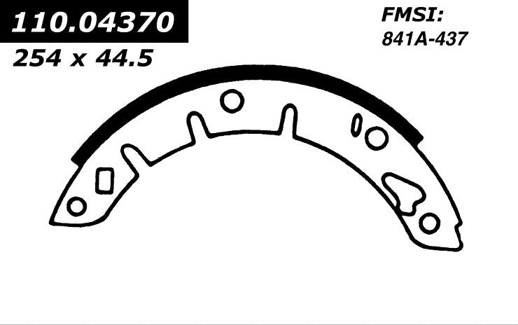 centric parts premium brake shoes  frsport 111.04370