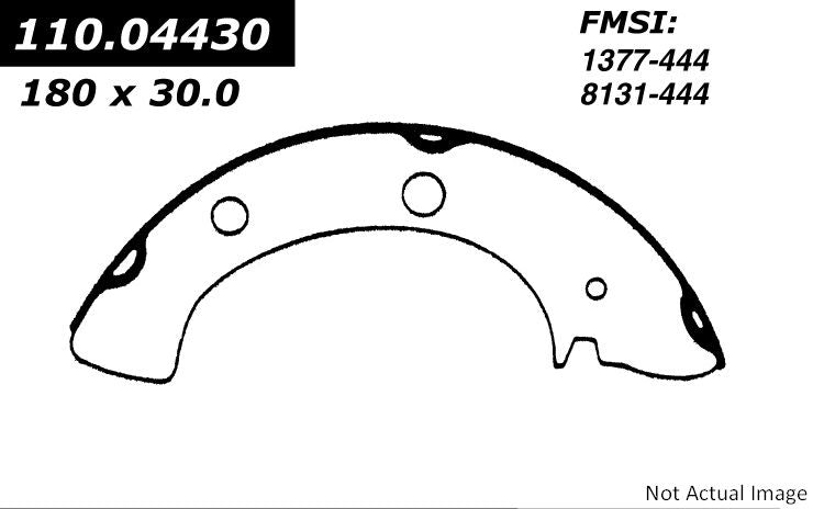 Stoptech Centric Premium Brake Shoes - Rear 111.04430