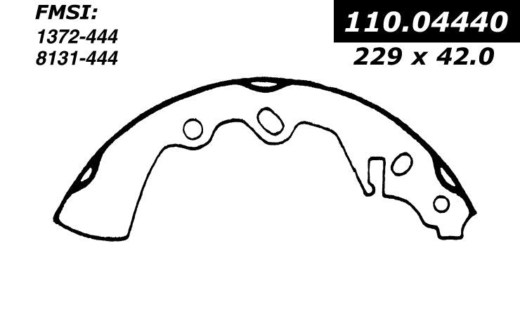 centric parts premium brake shoes  frsport 111.04440