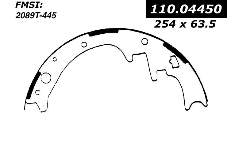 centric parts premium brake shoes  frsport 111.04450