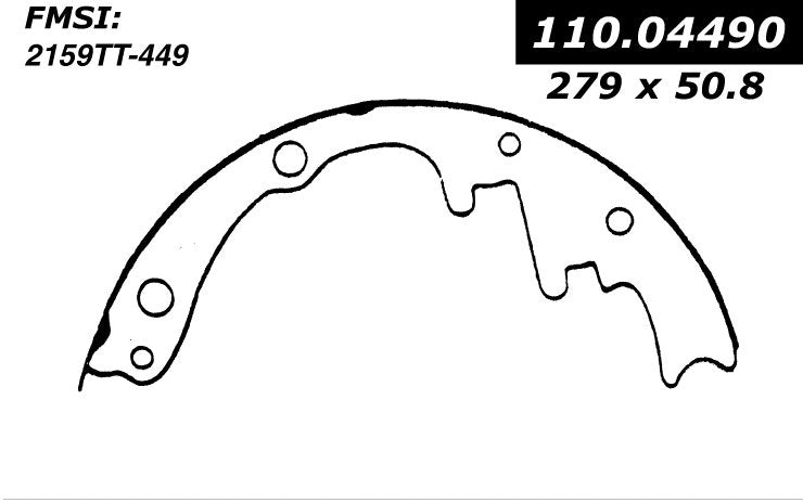 centric parts premium brake shoes  frsport 111.04490