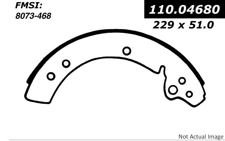 Stoptech Centric Premium Brake Shoes - Rear 111.04680