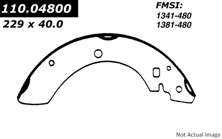 Stoptech Centric Premium Brake Shoes - Rear 111.04800