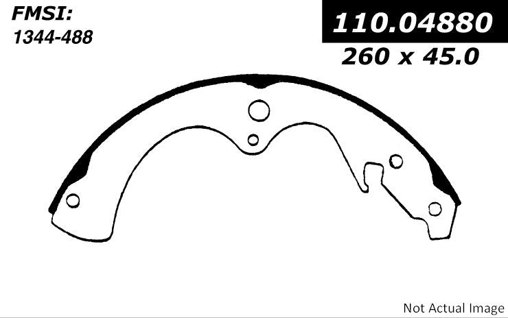 Centric Parts Premium Brake Shoes  top view frsport 111.04880