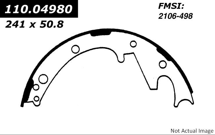 Centric Parts Premium Brake Shoes  top view frsport 111.04980