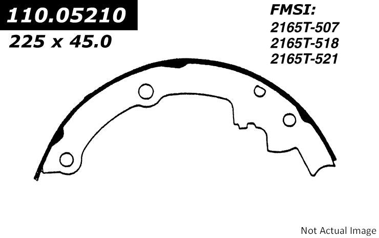 Centric Parts Premium Brake Shoes  top view frsport 111.05210