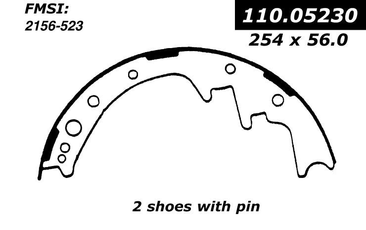 centric parts premium brake shoes  frsport 111.05230