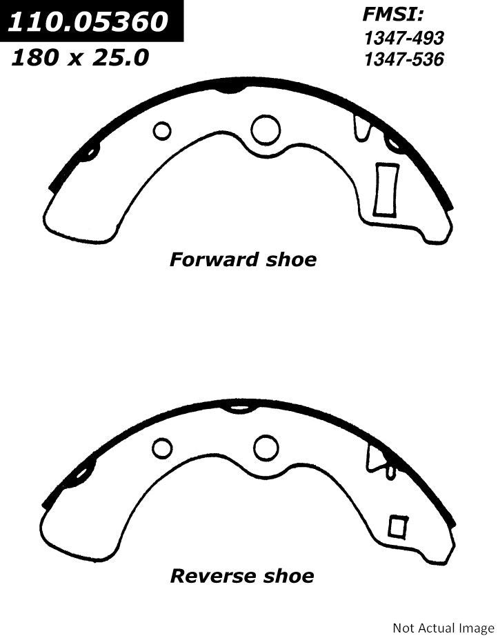 Stoptech Centric Premium Brake Shoes - Rear 111.05360