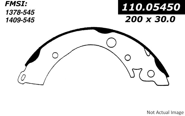 Stoptech Centric Premium Brake Shoes - Rear 111.05450