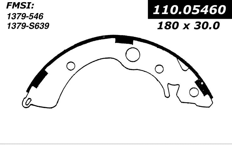 centric parts premium brake shoes  frsport 111.05460