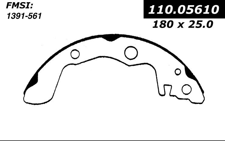 centric parts premium brake shoes  frsport 111.05610