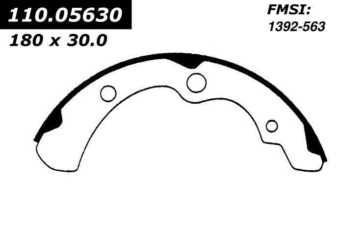 centric parts premium brake shoes  frsport 111.05630