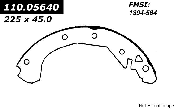 Centric Parts Premium Brake Shoes  top view frsport 111.05640