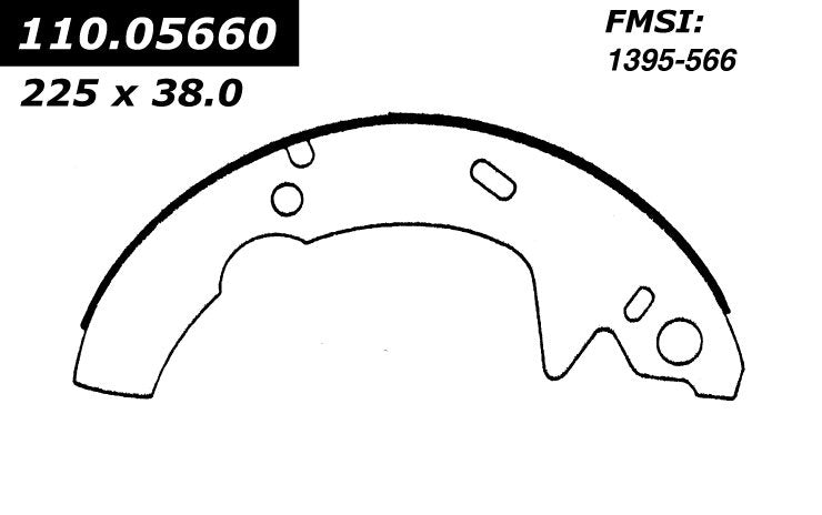 centric parts premium brake shoes  frsport 111.05660