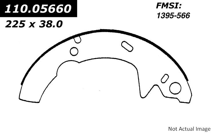 Centric Parts Premium Brake Shoes  top view frsport 111.05660