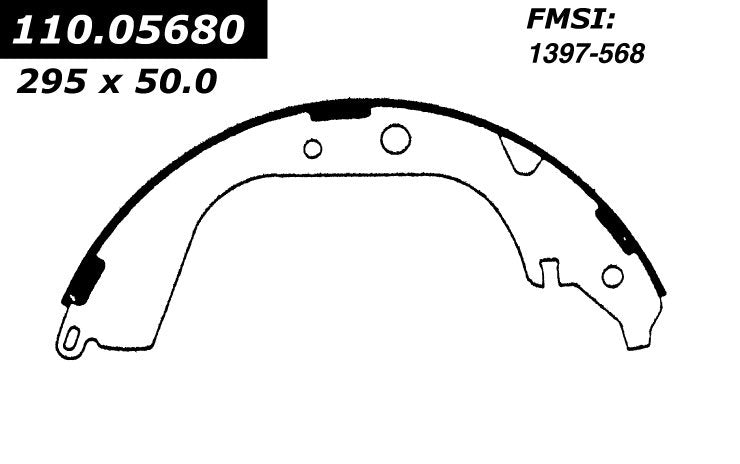 centric parts premium brake shoes  frsport 111.05680