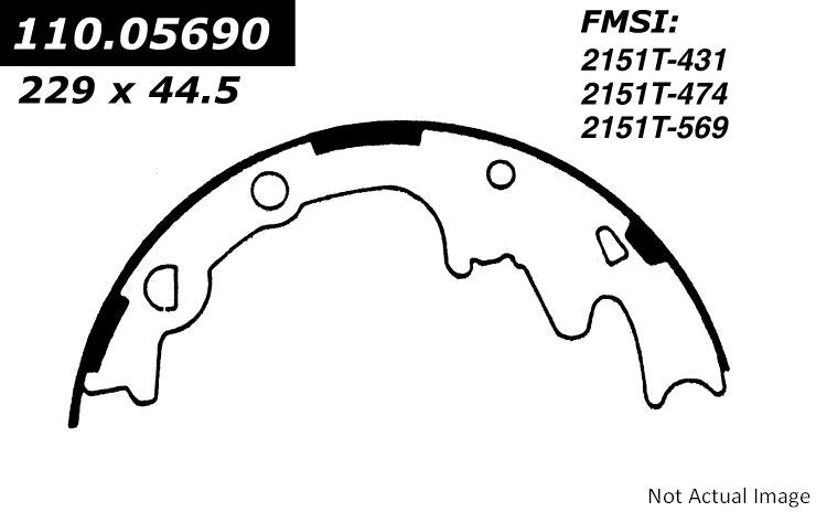 Stoptech Centric 79-93 Ford Mustang Rear Parking Brake Shoe 111.05690