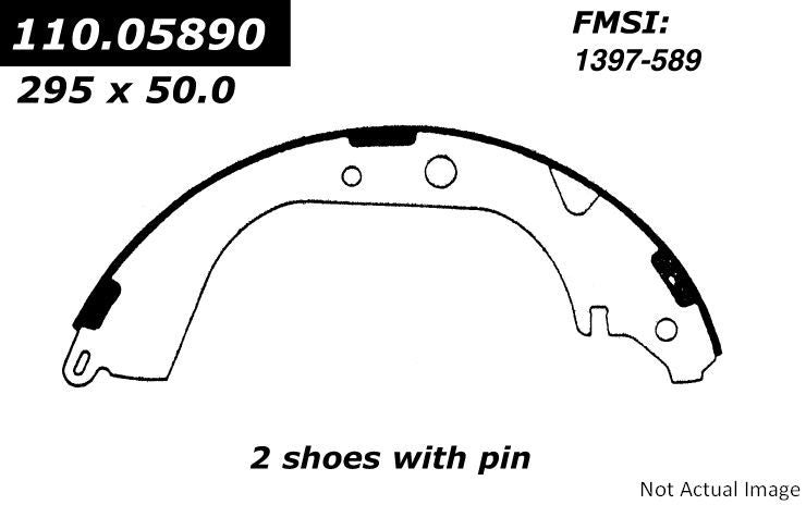 Stoptech Centric Premium Brake Shoes - Rear 111.05890