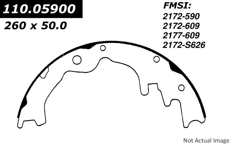 Stoptech Centric Premium Brake Shoes - Rear 111.05900