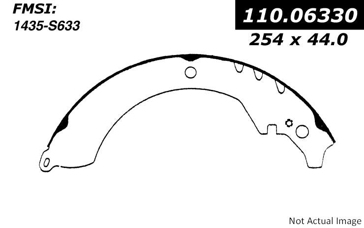 Centric Parts Premium Brake Shoes  top view frsport 111.06330