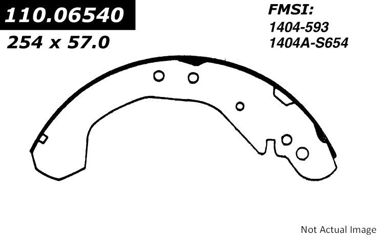 Centric Parts Premium Brake Shoes  top view frsport 111.06540
