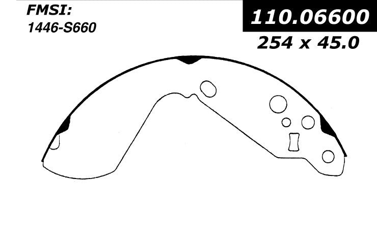 centric parts premium brake shoes  frsport 111.06600