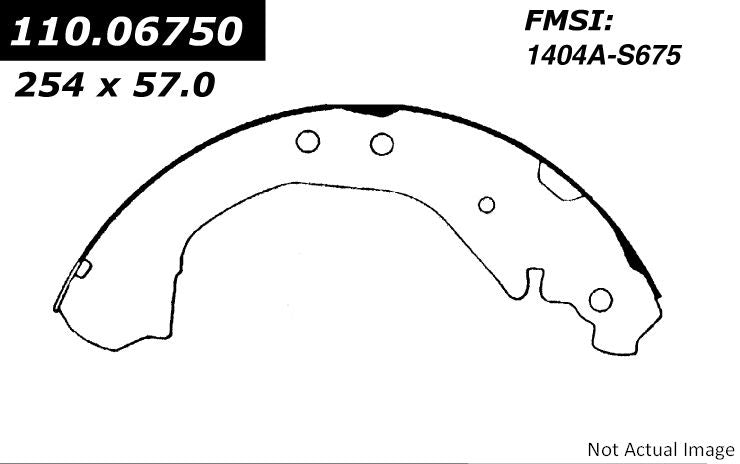 Stoptech Centric Premium Brake Shoes - Rear 111.06750