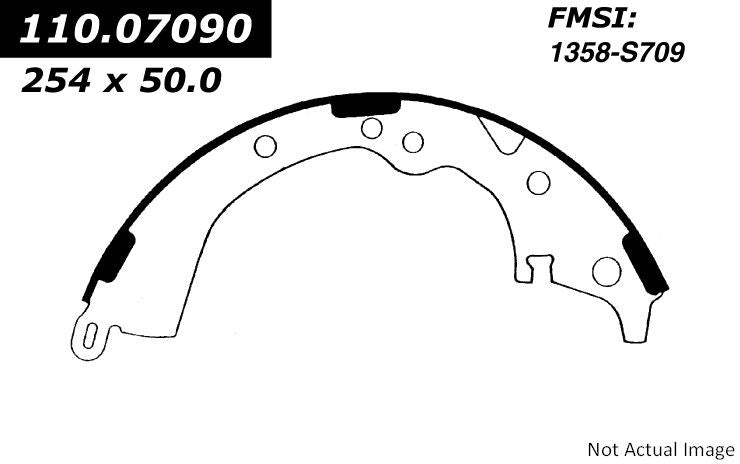 Centric Parts Premium Brake Shoes  top view frsport 111.07090