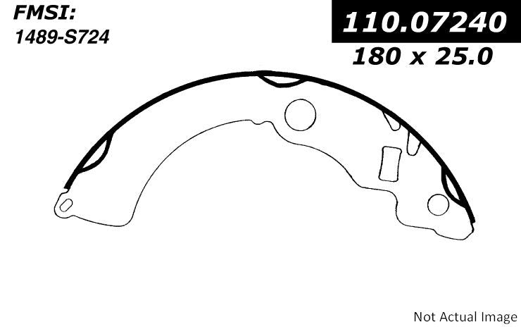 Stoptech Centric Premium Brake Shoes - Rear 111.07240