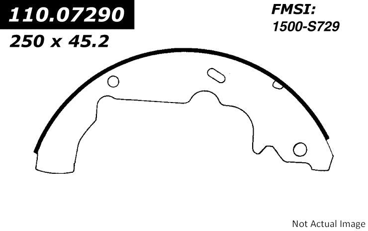 Stoptech Centric Premium Brake Shoes - Rear 111.07290