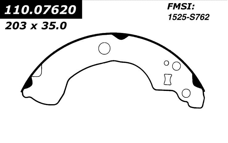 centric parts premium brake shoes  frsport 111.07620