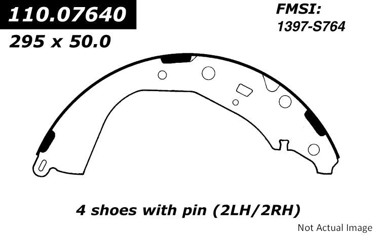 Stoptech Centric Premium Brake Shoes - Rear 111.07640