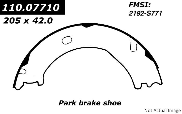 Stoptech Centric Parking Brake Shoes (2 Shoes) 111.07710