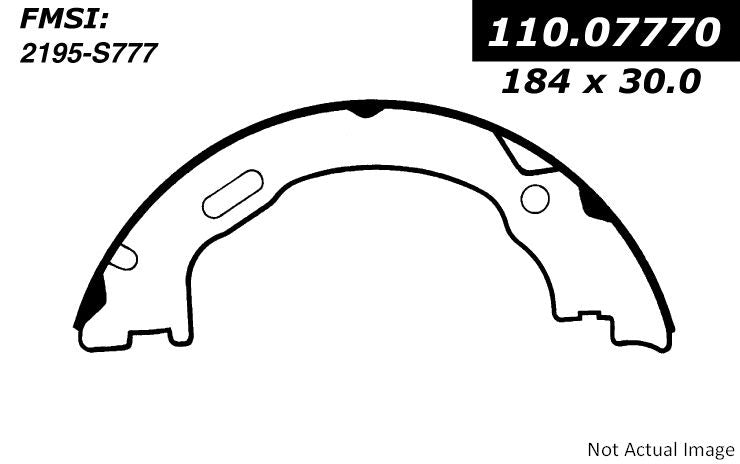 Stoptech Centric Premium Parking Brake Shoes - Rear PB 111.07770