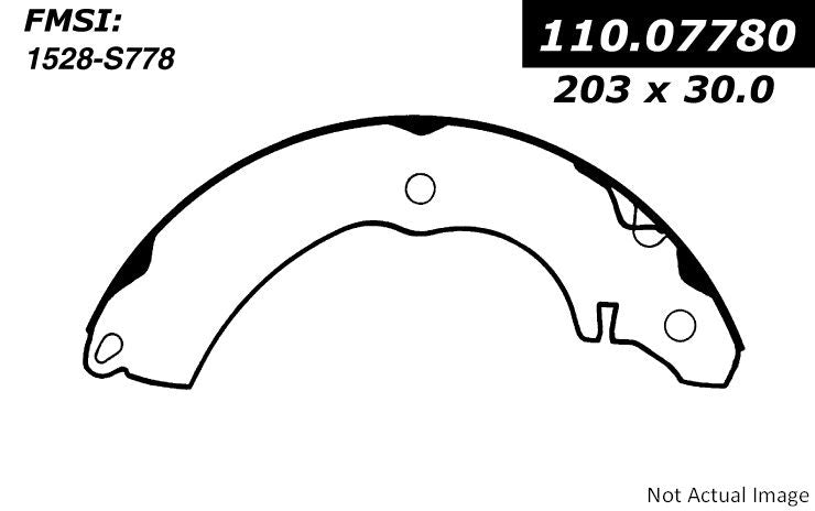 Stoptech Centric Premium Brake Shoes - Rear 111.07780